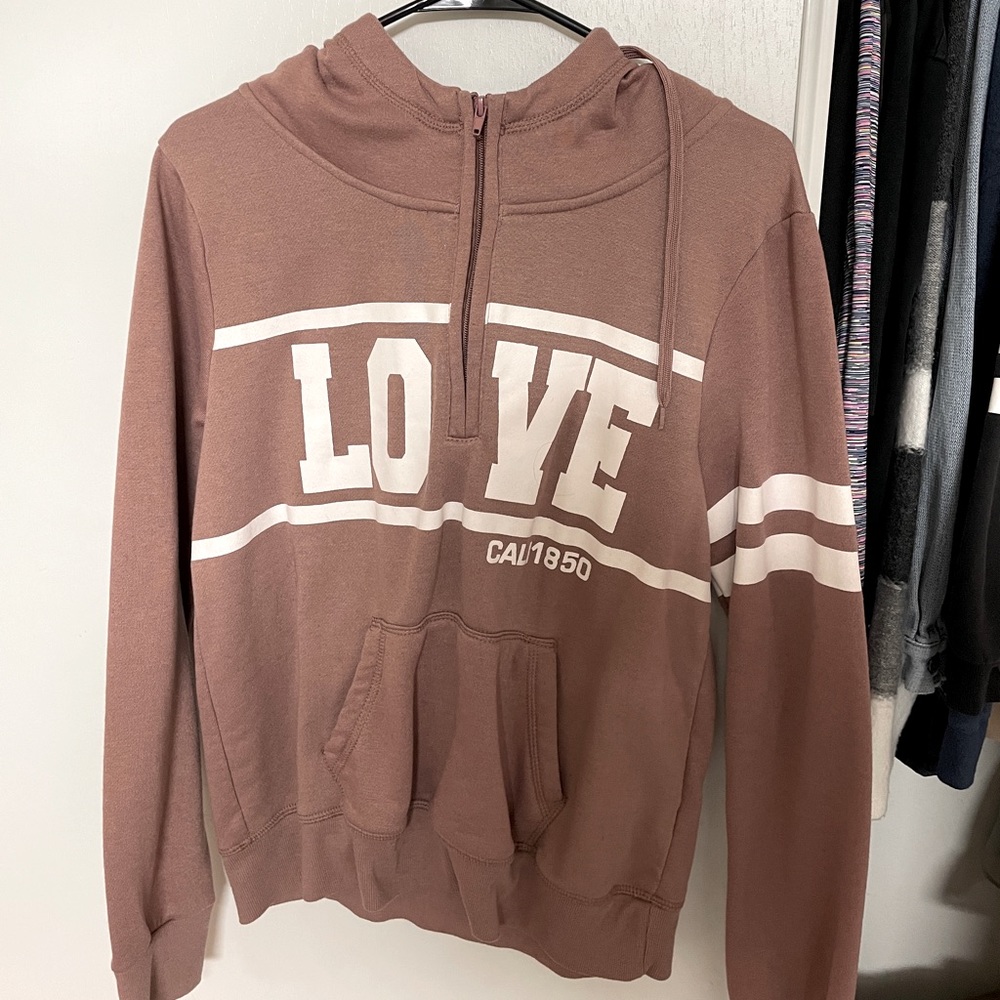 Angel Kiss Los Angeles half-zipped hoodie